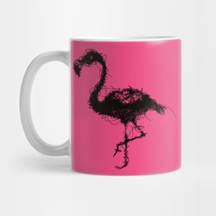 Flamingo Line Art - Minimalist Bird Design Mug